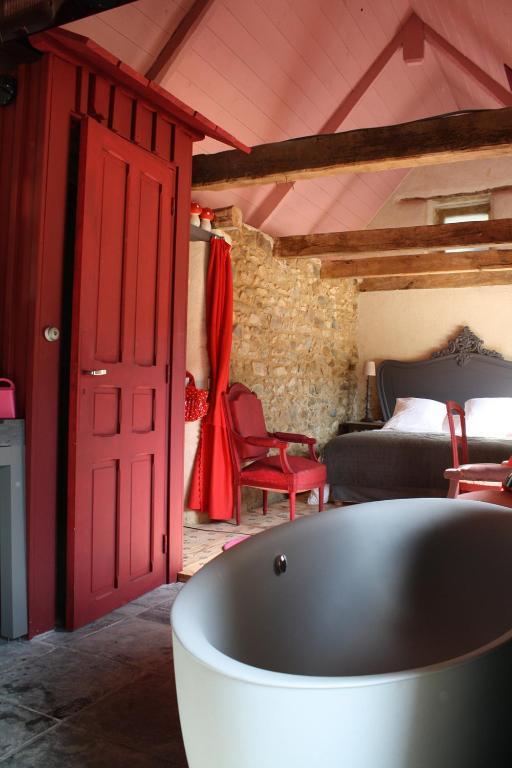 La Maison Des Lamour Hotell Plélo Rom bilde
